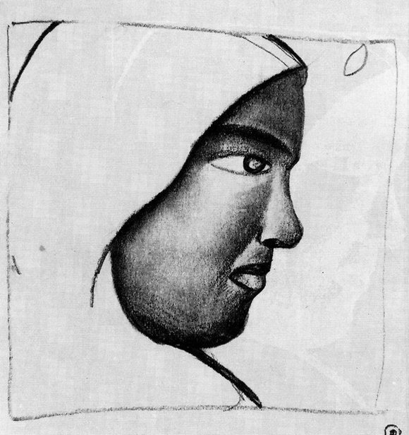   :: Woman s Head in Profile (1912)